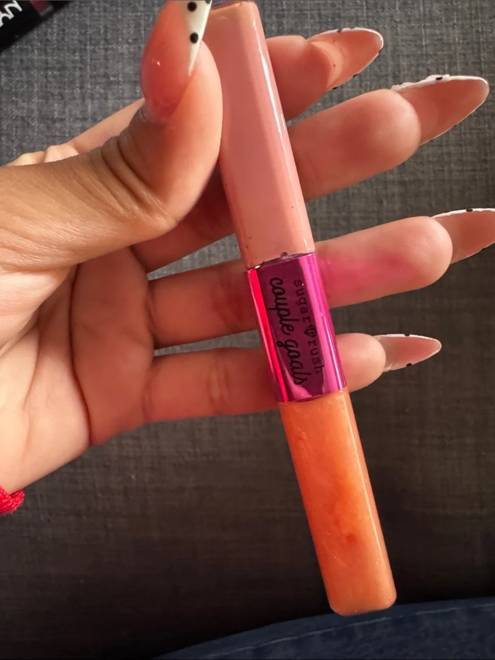 Sugar Rush Dual Lip Gloss — shade Peace & Love
